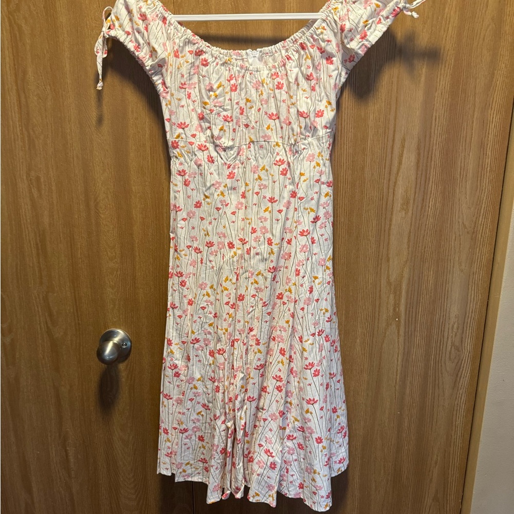 Floral Off-Shoulder Dress
